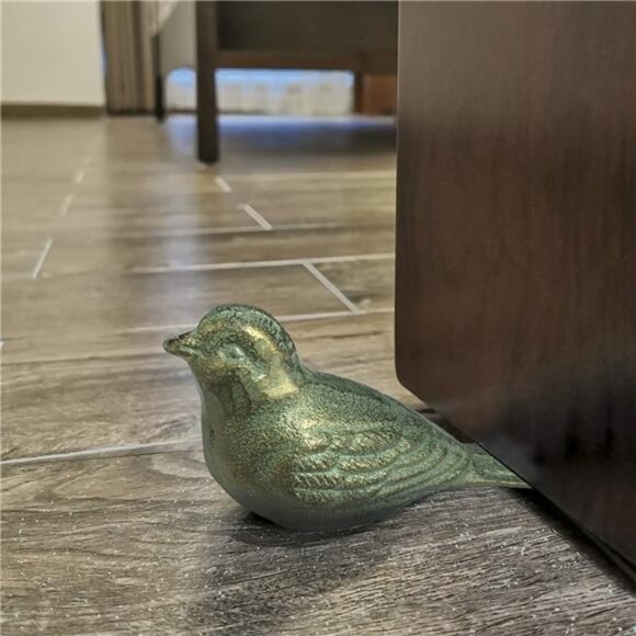 Cast IronDoor Stop Decorative Door Stopper for Bottom of Door,Cute Bird Doorstop - Picture 4 of 6